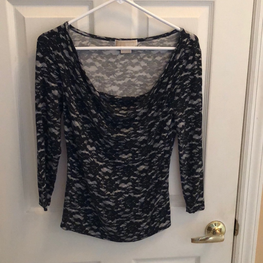 MICHAEL Michael Kors Abstract Top Sz Small Petites
